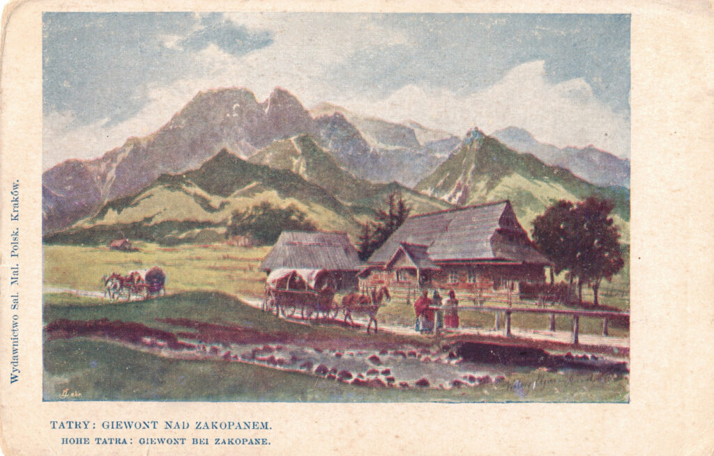 Wycieczka w Tatry, Giewont nad Zakopanem